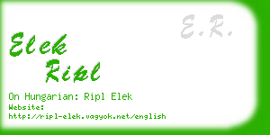 elek ripl business card